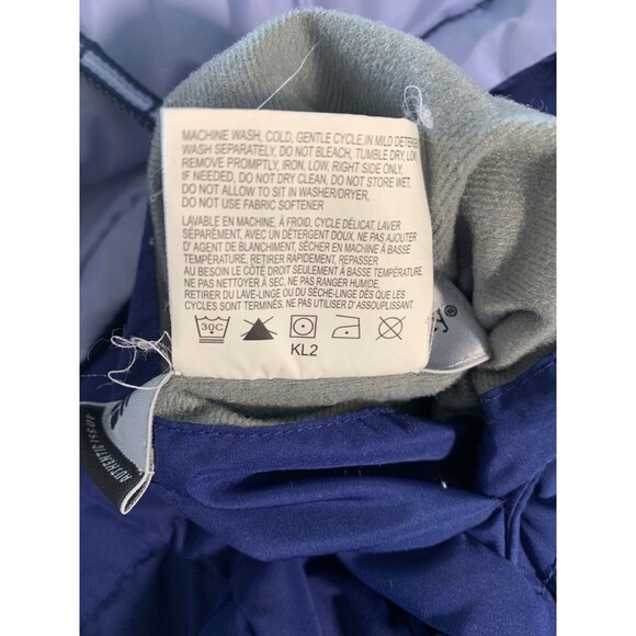 Columbia Puffer Jacket Women’s XL Blue Light Blue Interchange Reversible - Picture 7 of 12